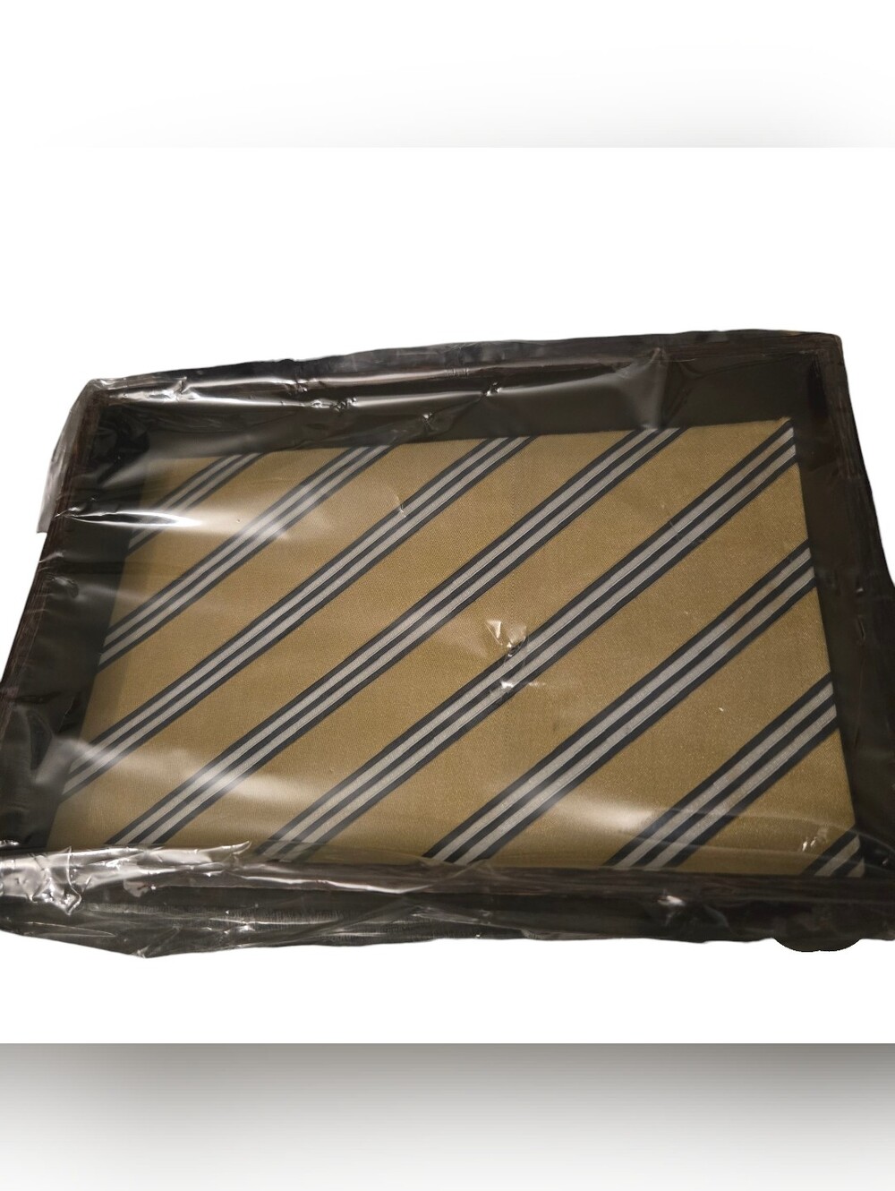 Two's Company Decorative Tray with Striped Insert - Picture 4 of 5